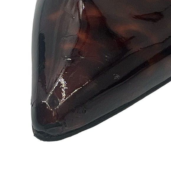 Stuart Weitzman Brown Tortoise Pointed Toe Pumps Size 8 Women’s - Picture 11 of 11